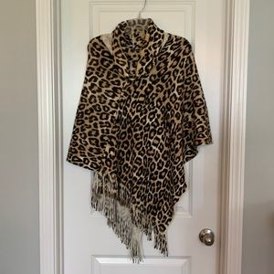 Chico’s Leopard Print Poncho